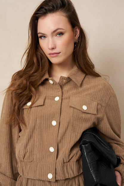 Lofty Manner - Jacket Jaxy Corduroy - Taupe