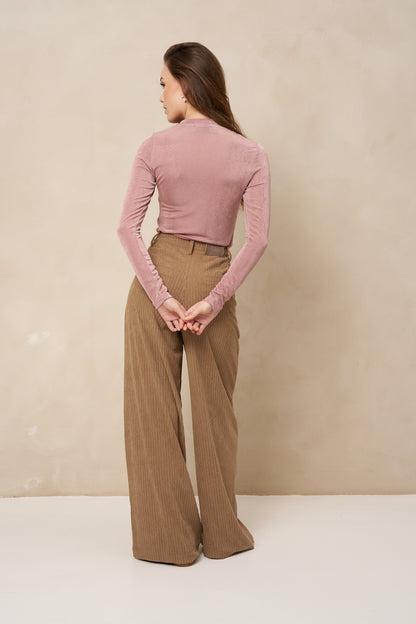 Lofty Manner - Top Jessy High Neck - Roze