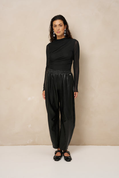 Lofty Manner - Top Jolien Draped Mess - Zwart
