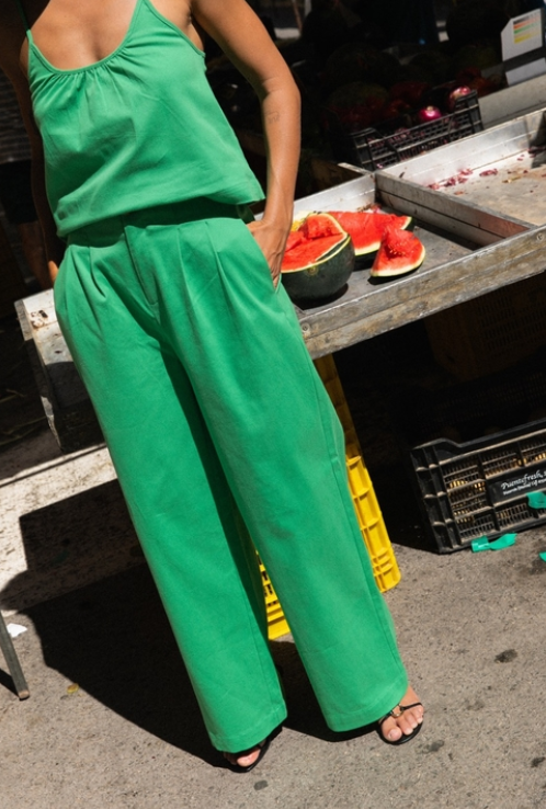 Laure + Max - Broek Piava - Groen