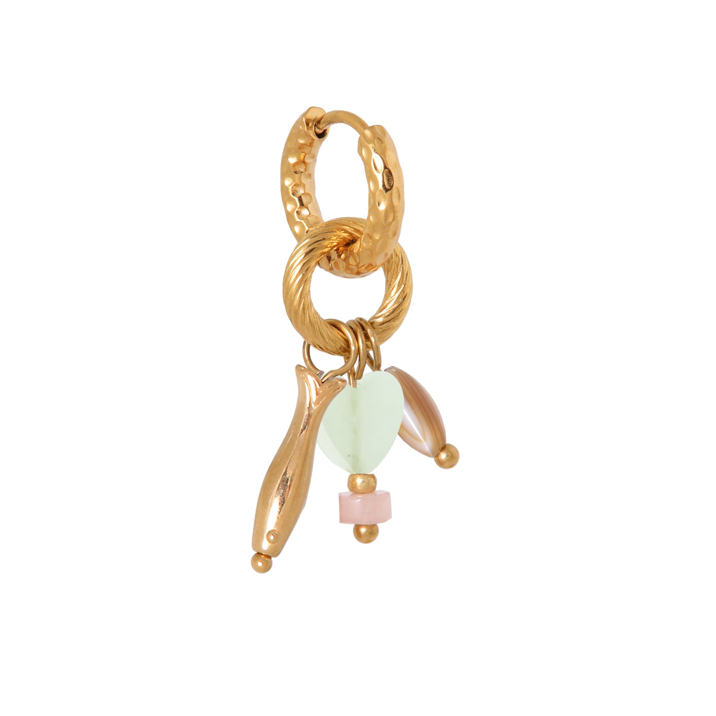 Little fish hoop gold