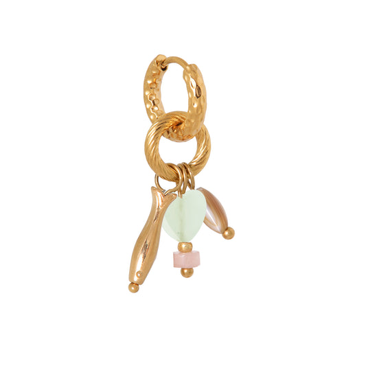 Label Kiki - Little fish hoop gold - Stainless steel & gold plated