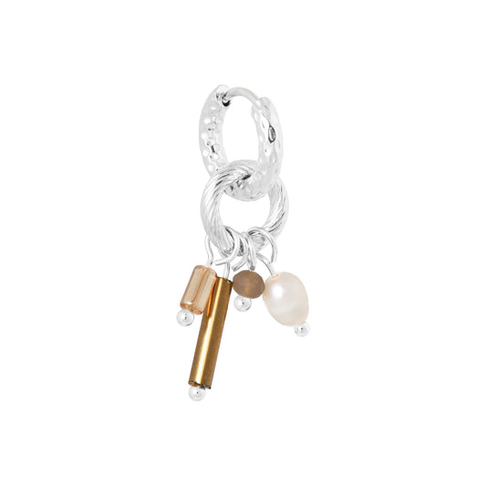 Label Kiki - Liva hoop silver - Stainless steel