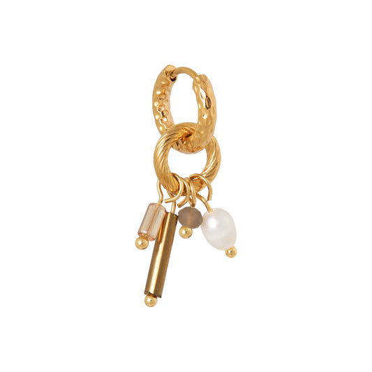 Label Kiki - Liva hoop gold - Stainless steel