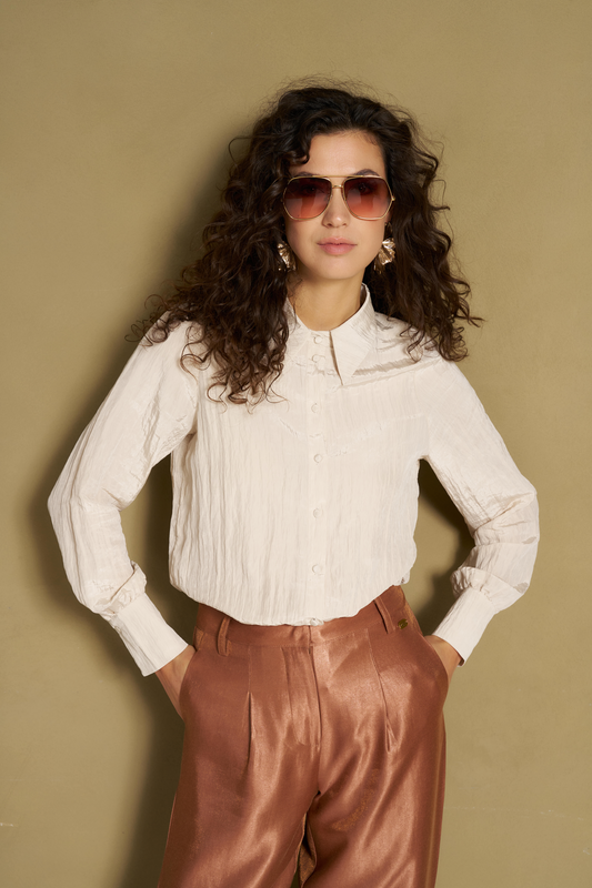 Lofty Manner - Blouse Hanee - Structured relaxed - Cream