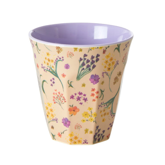 Middelgroot Beker - Meerkleurig - Wild Flower Print
