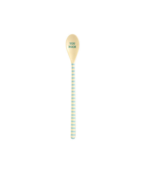 Latte macchiato lepel Streep Blauw
