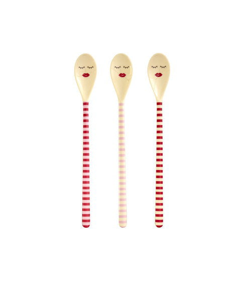 Latte macchiato lepel Streep Roze/Rood