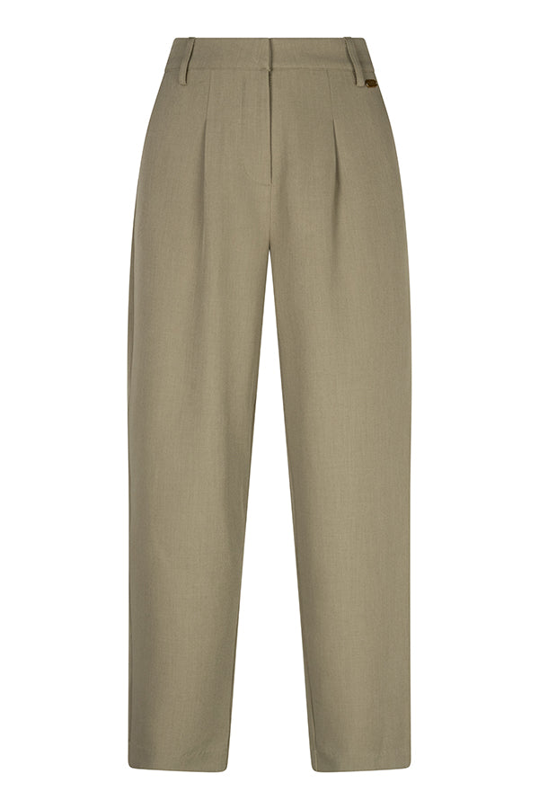 Lofty Manner - Pants Helvi - High Rise Tapered - Kaki