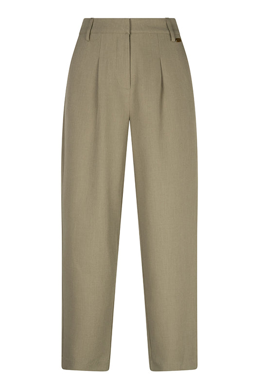 Lofty Manner - Pants Helvi - High Rise Tapered - Kaki