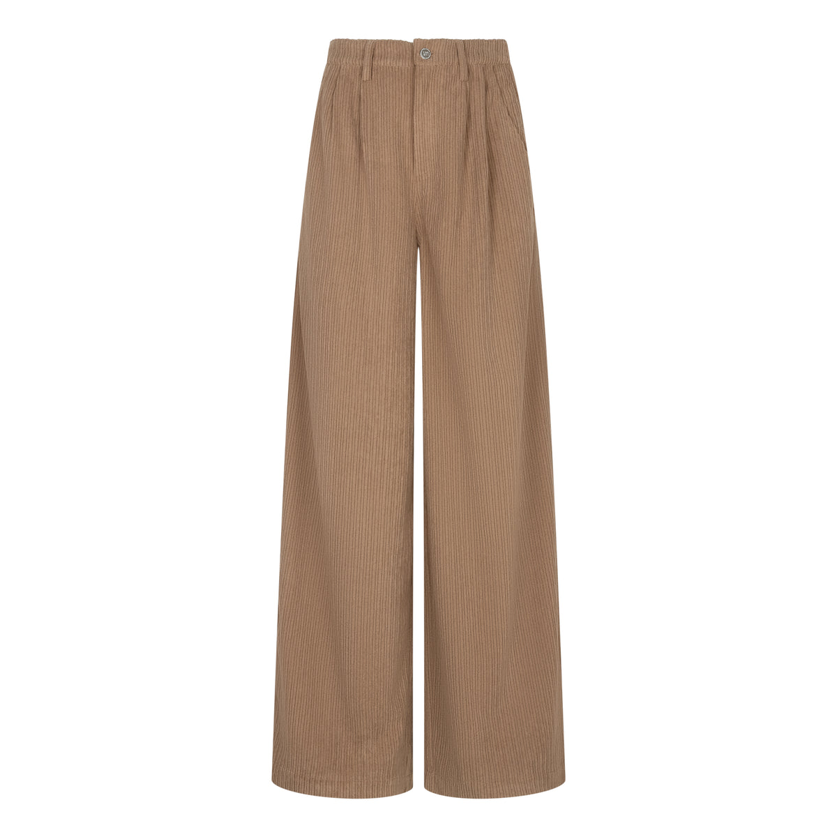 Lofty Manner - Pants Josy Pleated Corduroy - Taupe