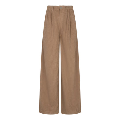 Lofty Manner - Pants Josy Pleated Corduroy - Taupe