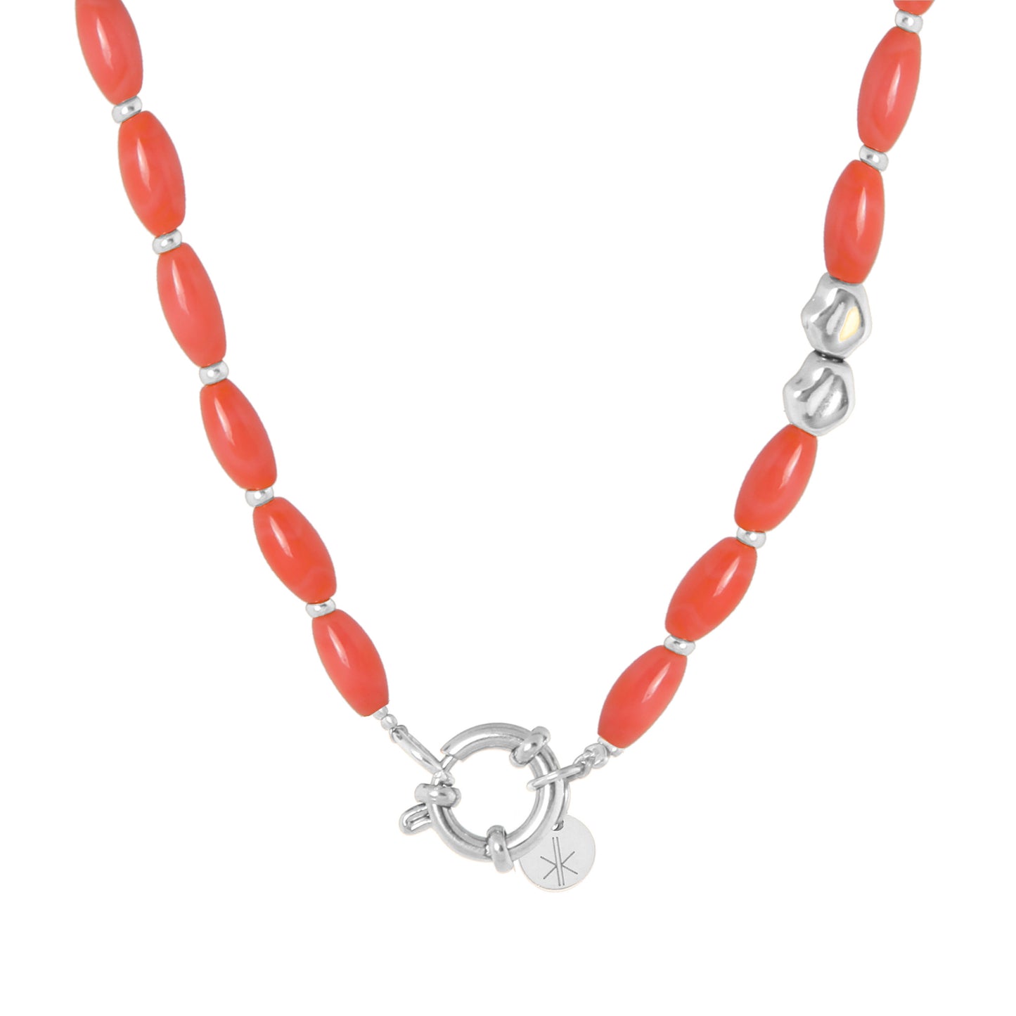Peachy baby necklace silver