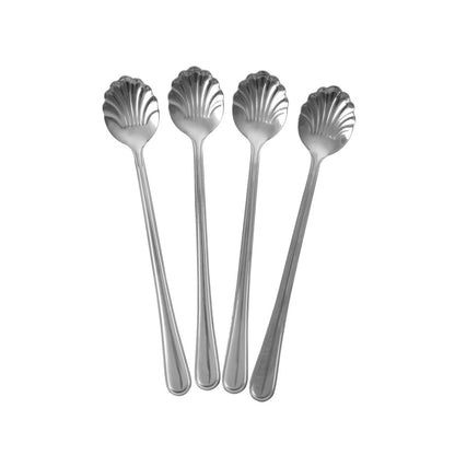 Rice - Latte Macchiato lepel Seashell silver - Stainless steel