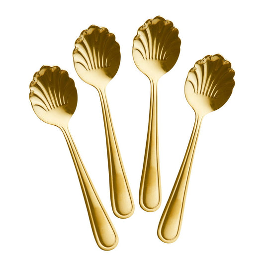 Theelepel Seashell gold