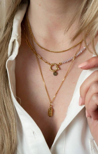 Infinity necklace gold