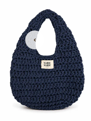 Chunky Egg Bag - Navy Blue