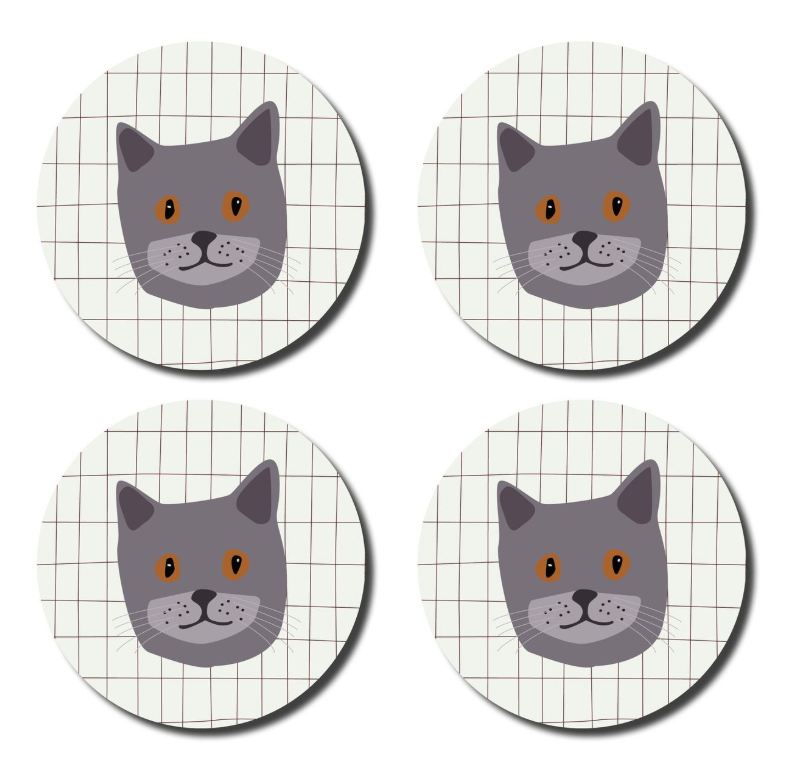 De lange tafel - Onderzetters - Katten