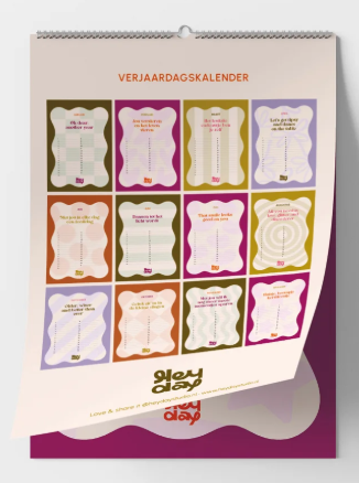 Heyday - Verjaardagskalender - Wave frame
