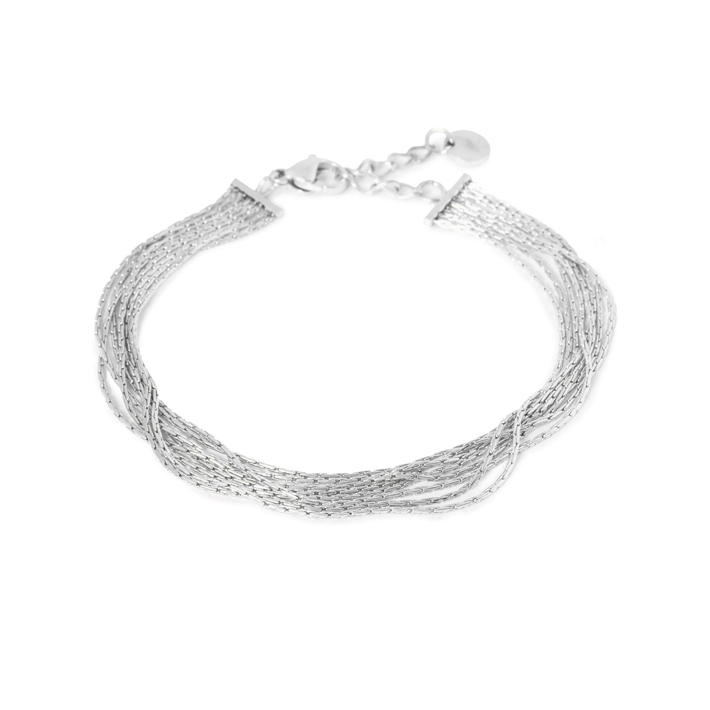 Label Kiki - Sea of silver bracelet - Stainless steel & silver plated