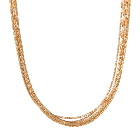 Label Kiki - Ketting Sea of gold - Stainless steel & gold plated