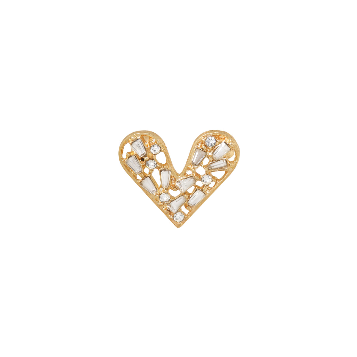 Label Kiki - Broche Shiny heart - Goud