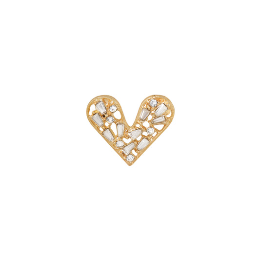 Label Kiki - Broche Shiny heart - Goud