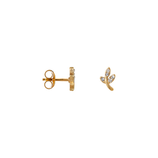 Label Kiki - Shiny twig gold - Stainless steel
