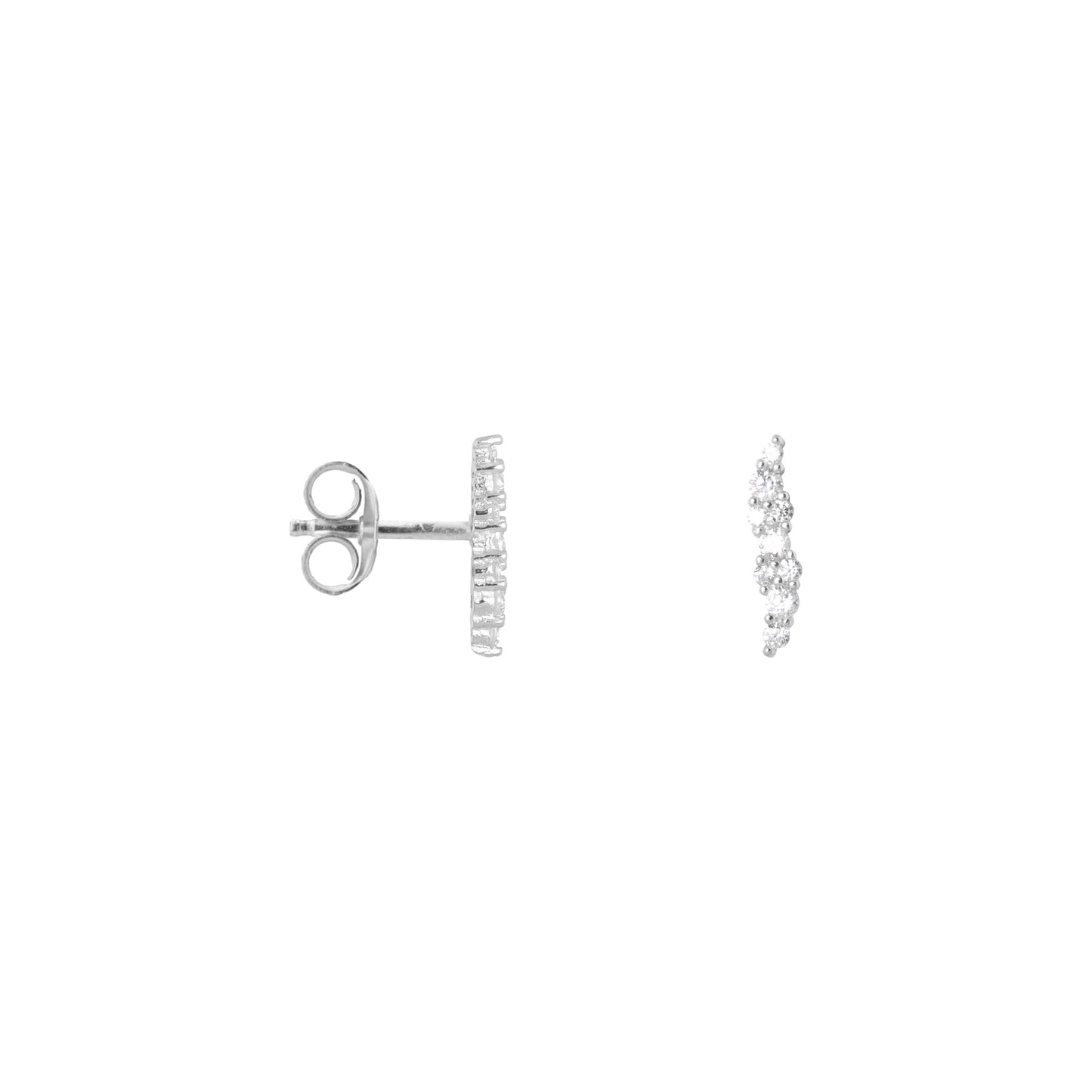Label Kiki - Shiny wave silver - 925 sterling silver