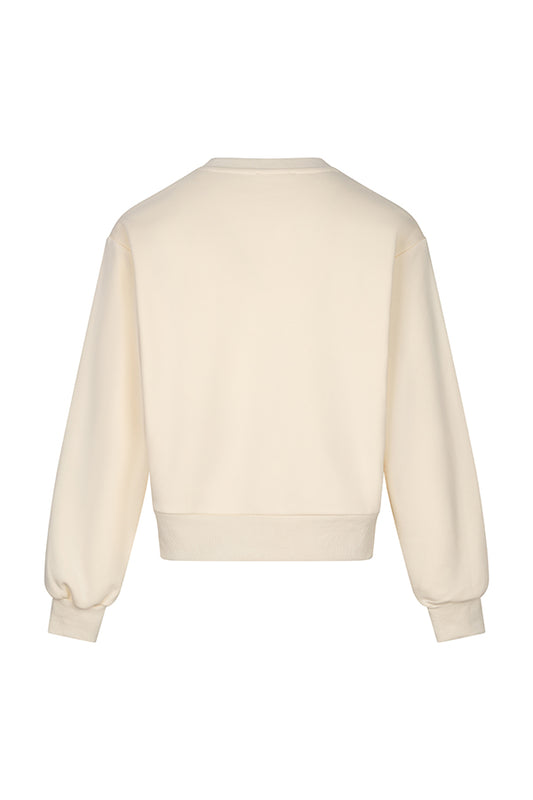 Lofty Manner - Sweater Imina - Basic relaxed - Cream