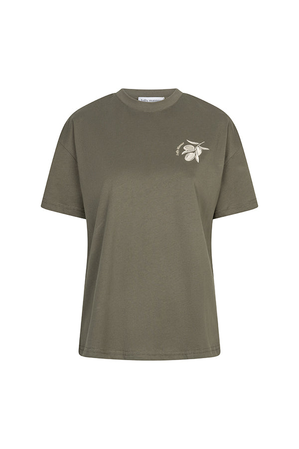 Lofty Manner - Tshirt Imma - Boxy regular - Kaki
