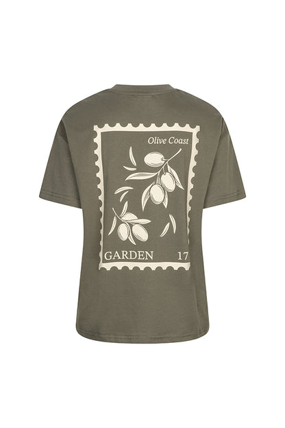Lofty Manner - Tshirt Imma - Boxy regular - Kaki