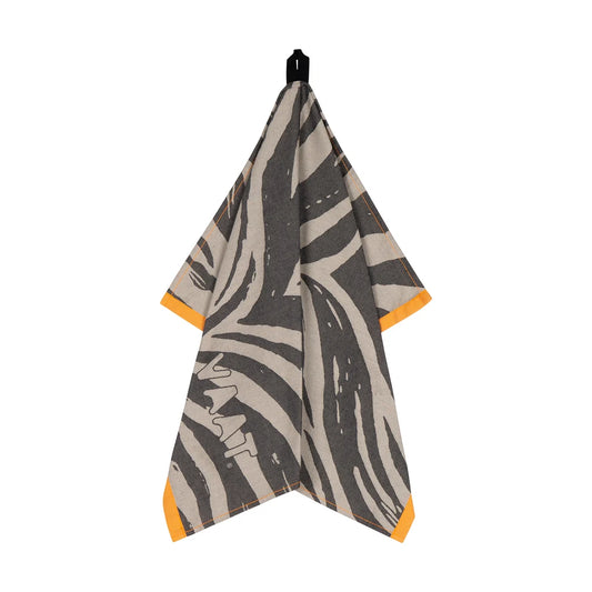 VAAT Amsterdam - Theedoek Zebra - Black&sand