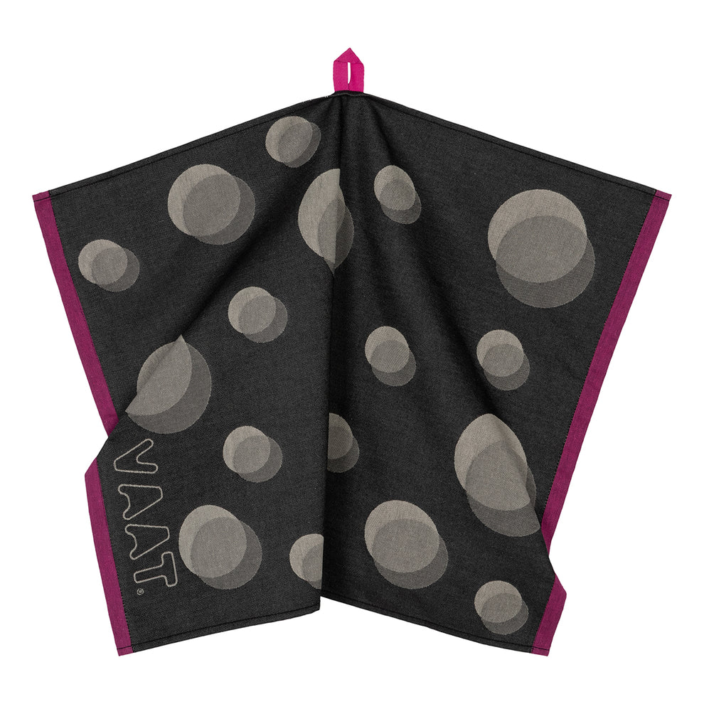 VAAT Amsterdam - Theedoek Dots - Black&sand