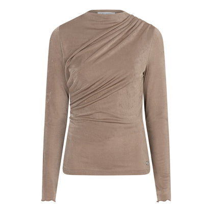 Lofty Manner - Top Jimmi Draped Uni - Taupe