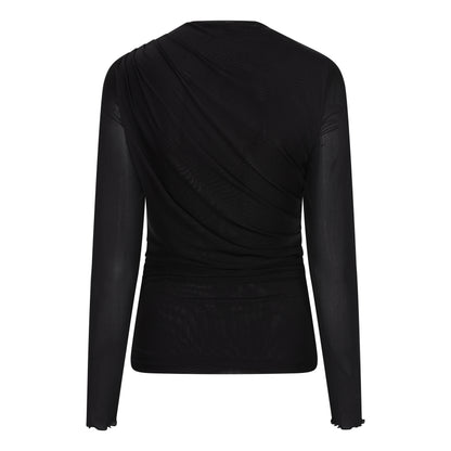 Lofty Manner - Top Jolien Draped Mess - Zwart