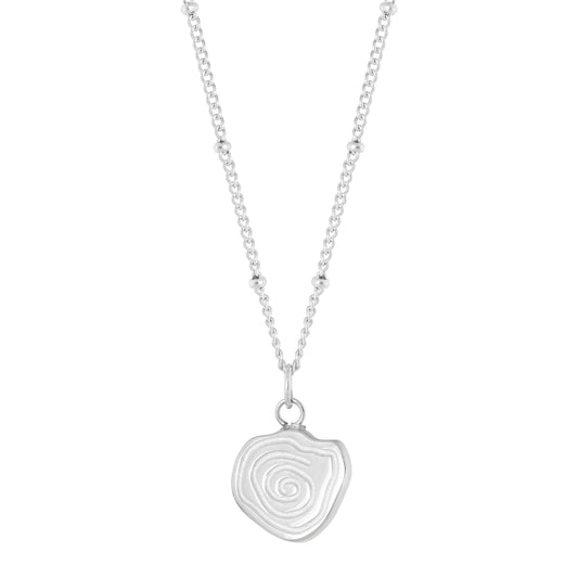 Label Kiki - Twirl necklace silver - Stainless steel & silver plated