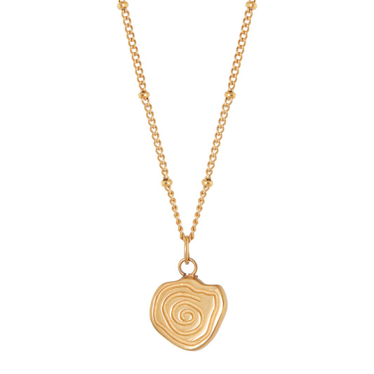 Label Kiki - Twirl necklace gold - Stainless steel & gold plated