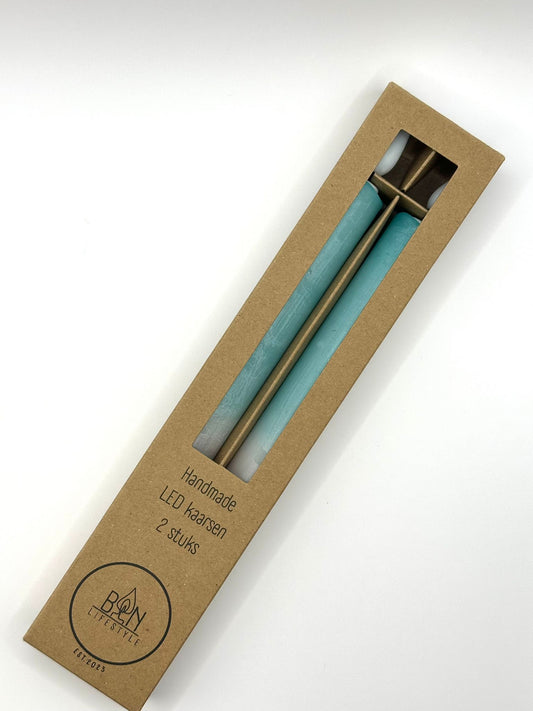 Led kaarsen - Blauw/paars