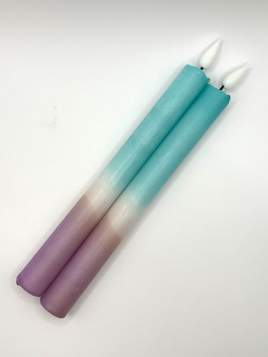 Led kaarsen - Blauw/paars