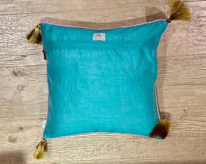 House of Disaster - Kussen Posy Teal - Groen