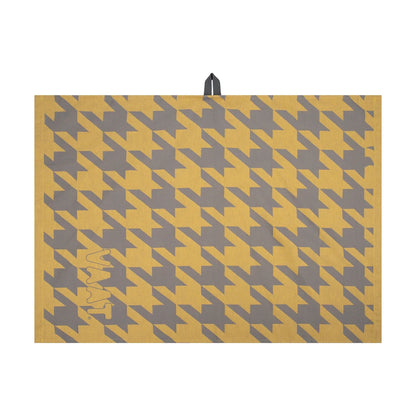 VAAT Amsterdam - Theedoek Pied-de-poule - Yellow&grey