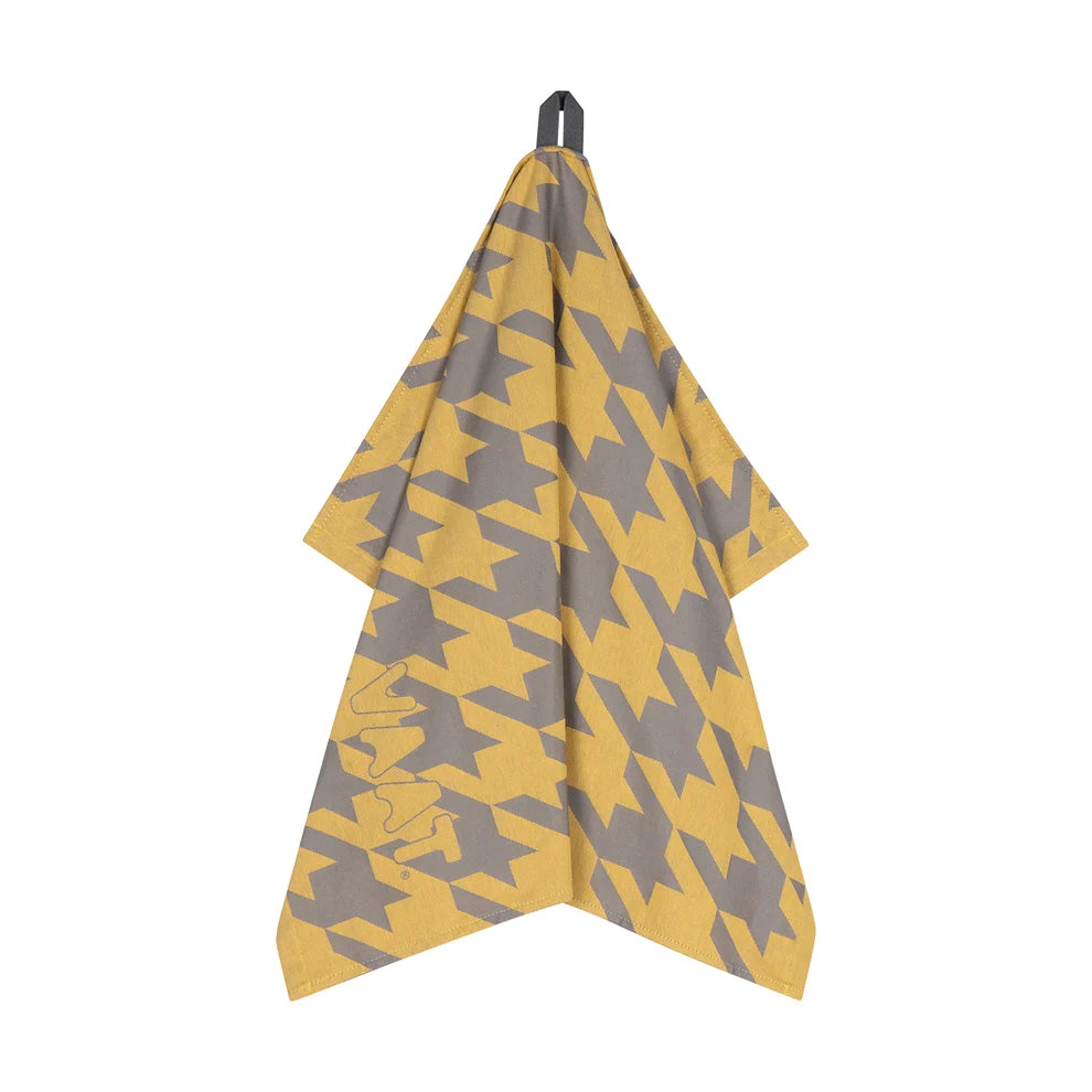 VAAT Amsterdam - Theedoek Pied-de-poule - Yellow&grey